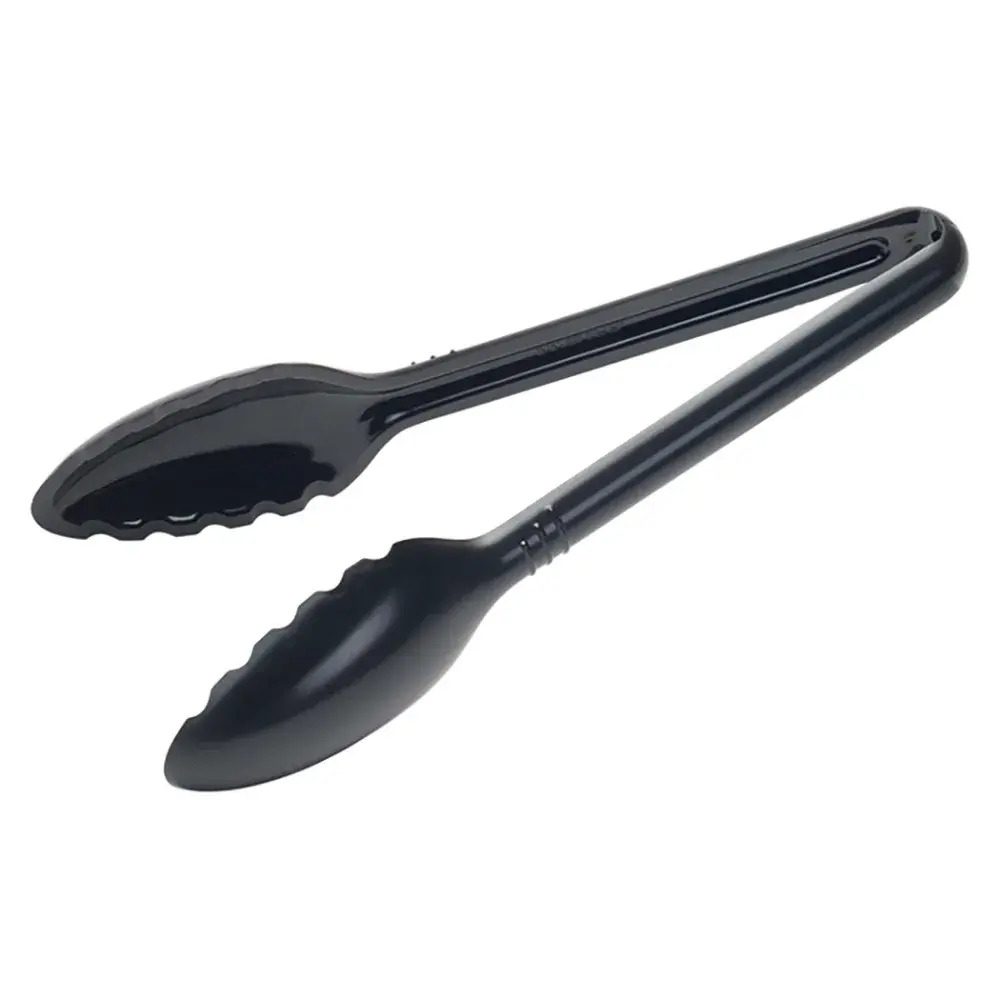 Winco CVST-9K 9"L Plastic Serving Tongs, Black