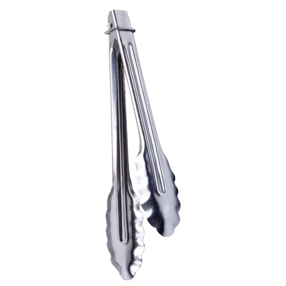 Winco UTLK-9 9" Utility Tongs w/ Locking Ring, Stainless Steel