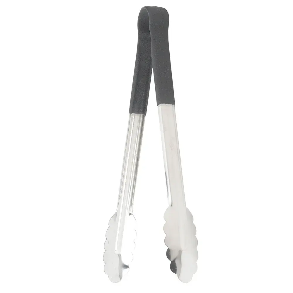 Winco UT-16HP-K 16"L Stainless Utility Tong, Black