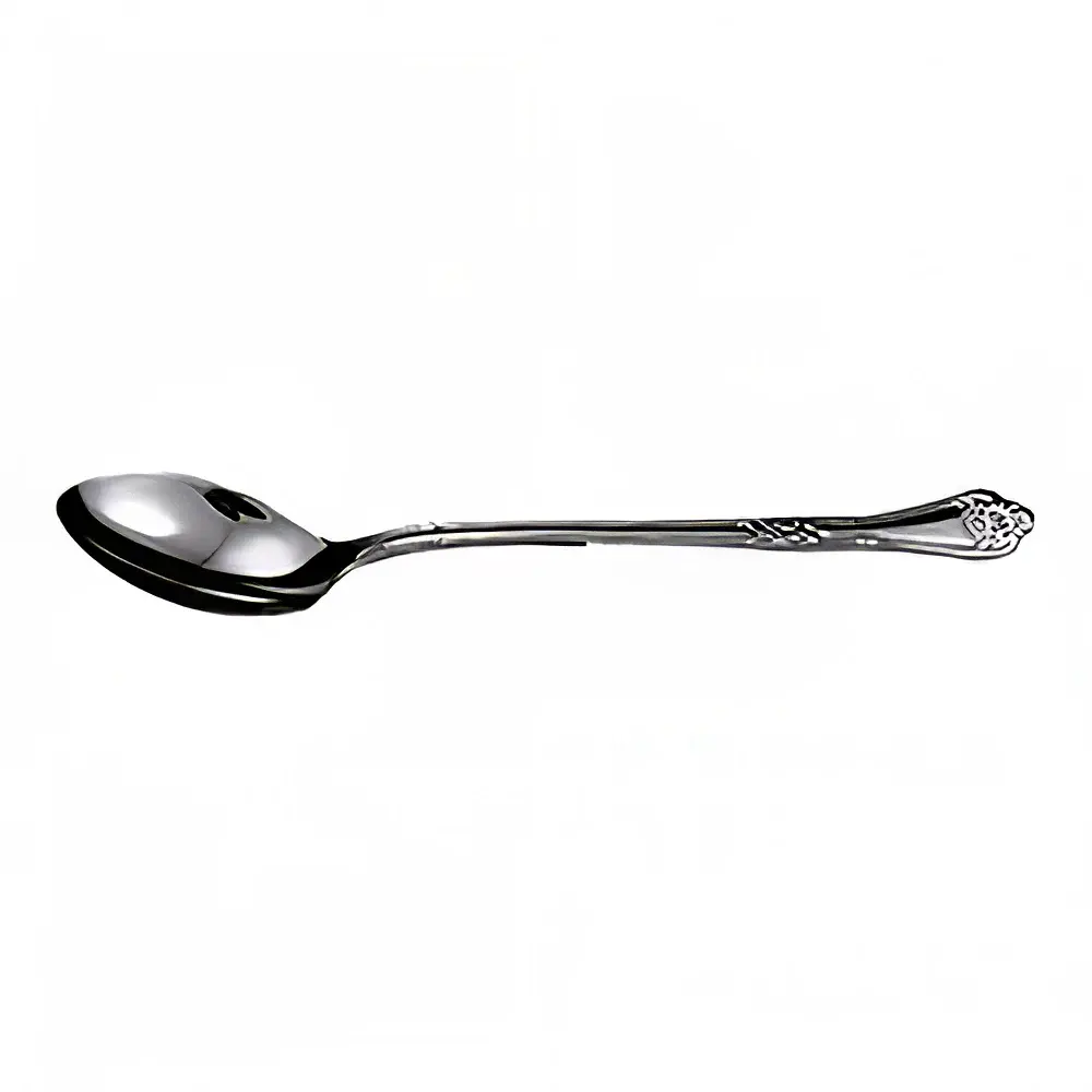 Winco LE-13 13" Solid Serving Spoon w/ Stainless Steel Handle, Stainless Steel