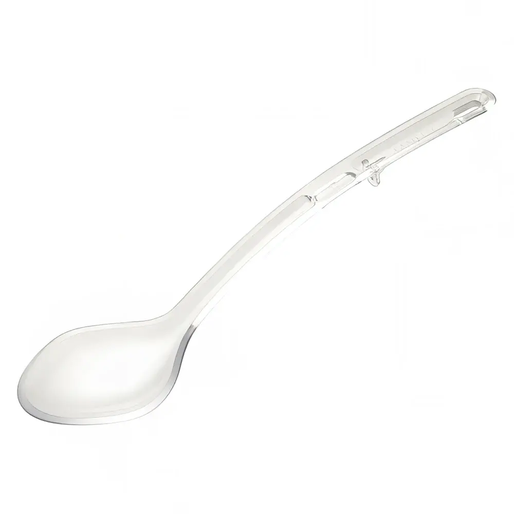 Winco CVSS-13C 13" Solid Serving Spoon - Plastic, Clear
