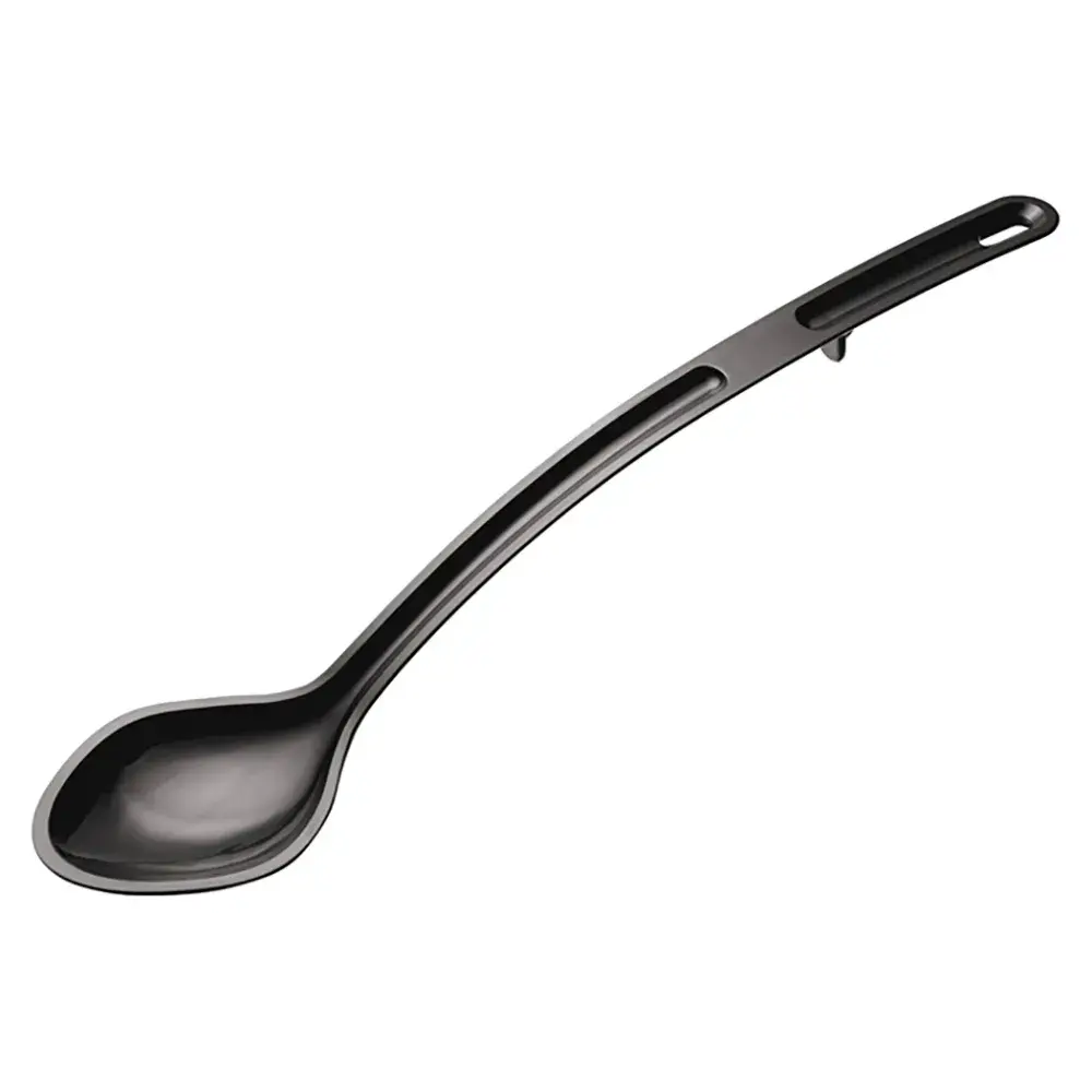 Winco CVSS-15K 15" Solid Serving Spoon - Plastic, Black