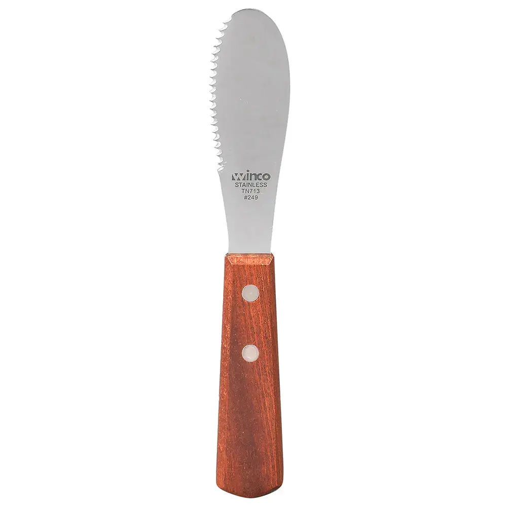 Winco TN713 Sandwich Spreader w/ Wooden Handle