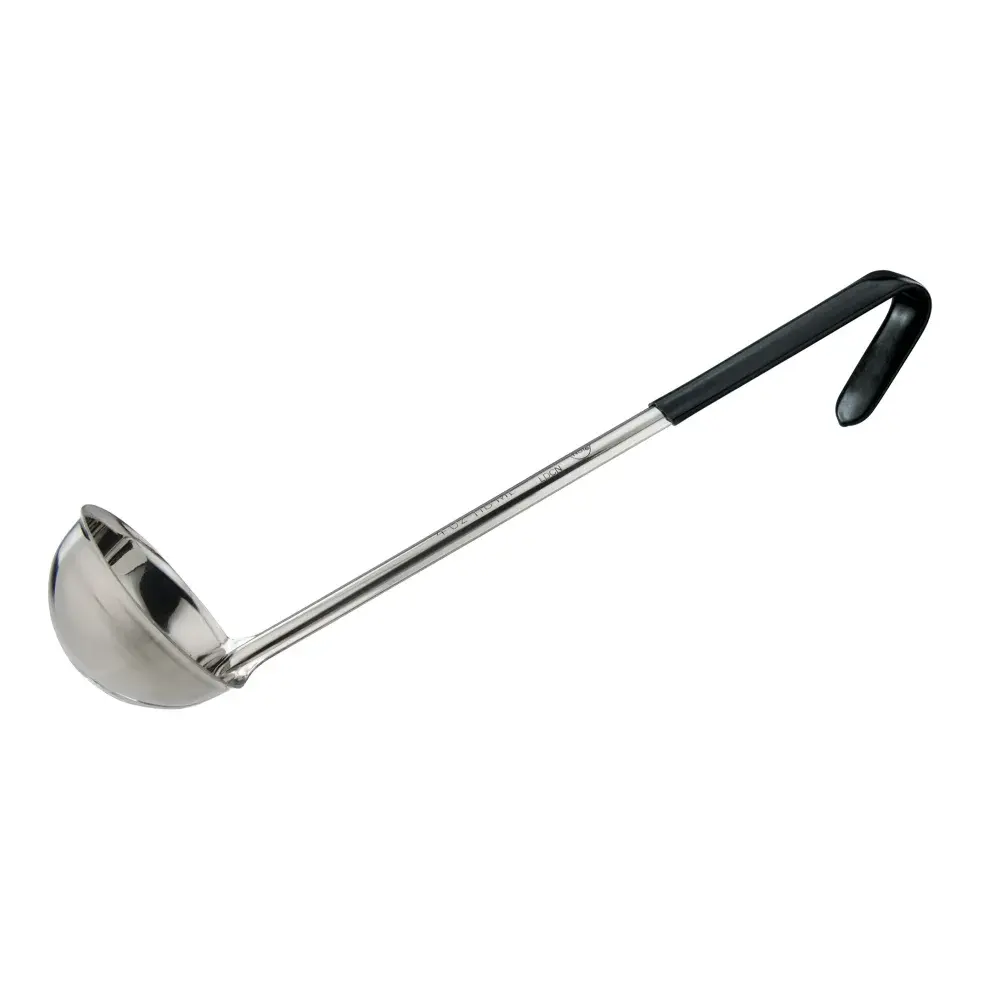 Winco LDCN-4K 4 oz Prime Ladle - Stainless Steel, Black Handle