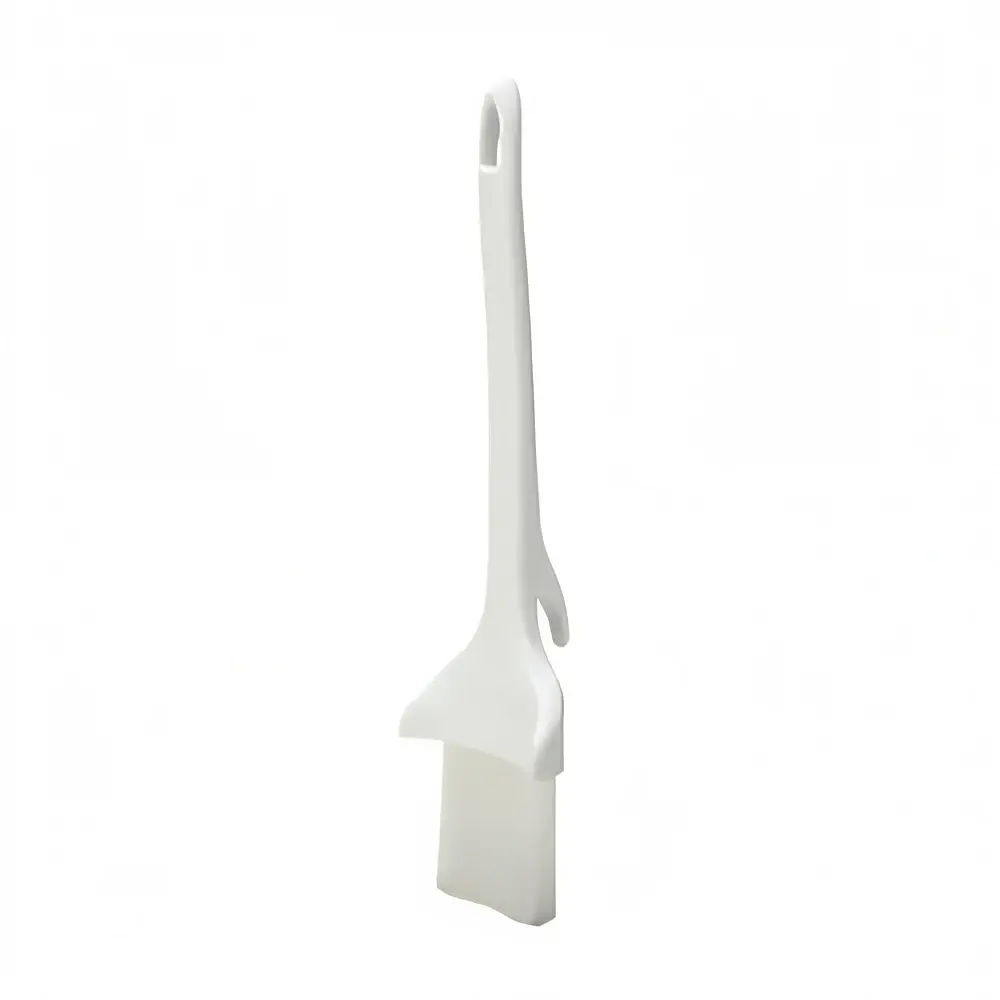 Winco NB-20HK 2" Concave Pastry Brush w/ Nylon Bristles & White Plastic Handle