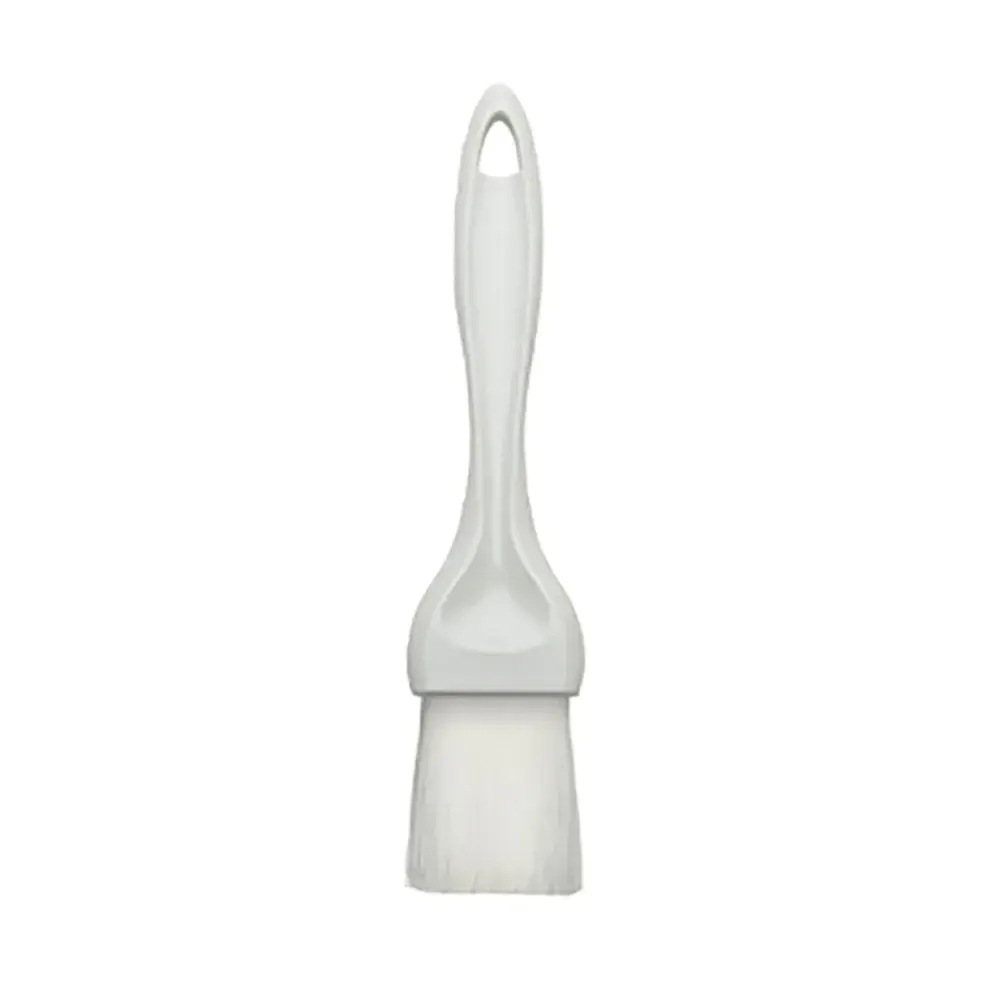 Winco NB-15 1 1/2" Flat Pastry Brush w/ Nylon Bristles & White Plastic Handle