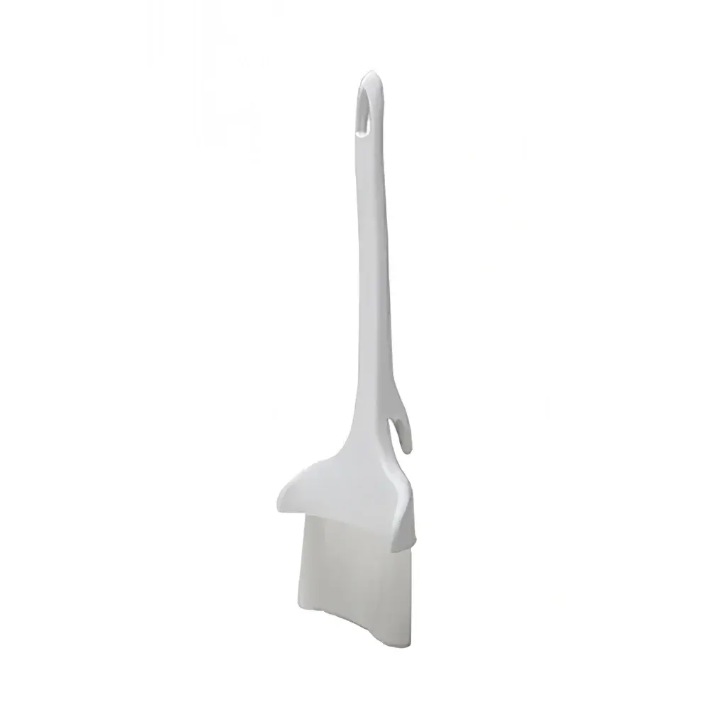Winco NB-30HK 3" Concave Pastry Brush w/ Nylon Bristles & White Plastic Handle