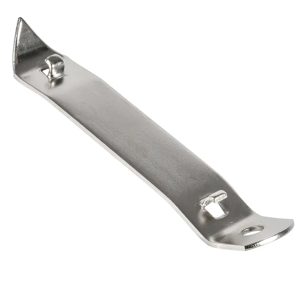 Winco CO-201 4" Bottle Opener/Can Punch, Nickel Plated