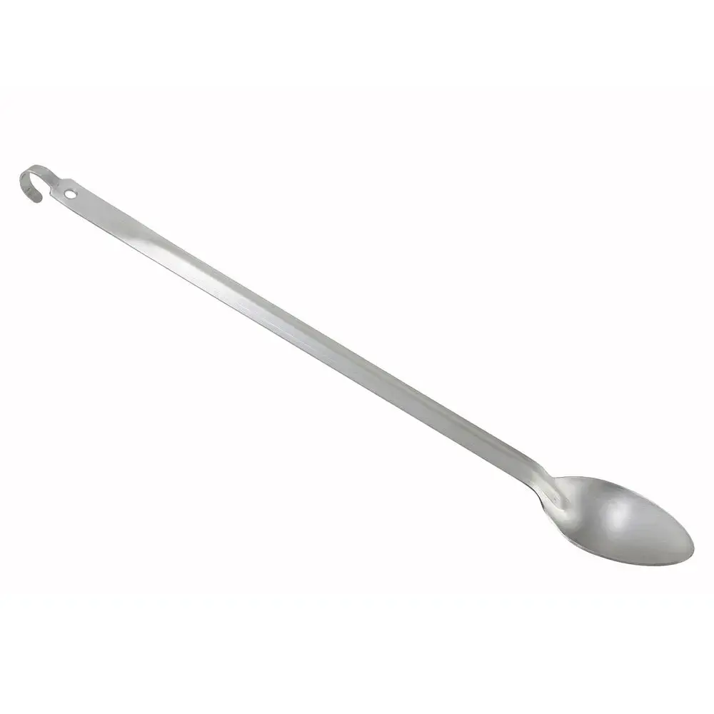 Winco BHKS-21 21" Solid Basting Spoon w/ Hang Hook, Stainless