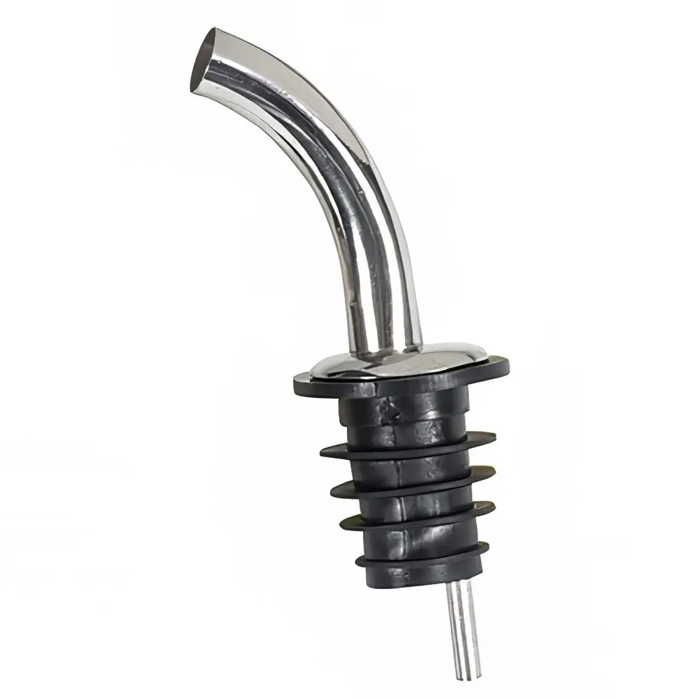 Winco PPM-4G Fast Flow Liquor Pourer w/ Stainless Breather Tube & Gooseneck Spout