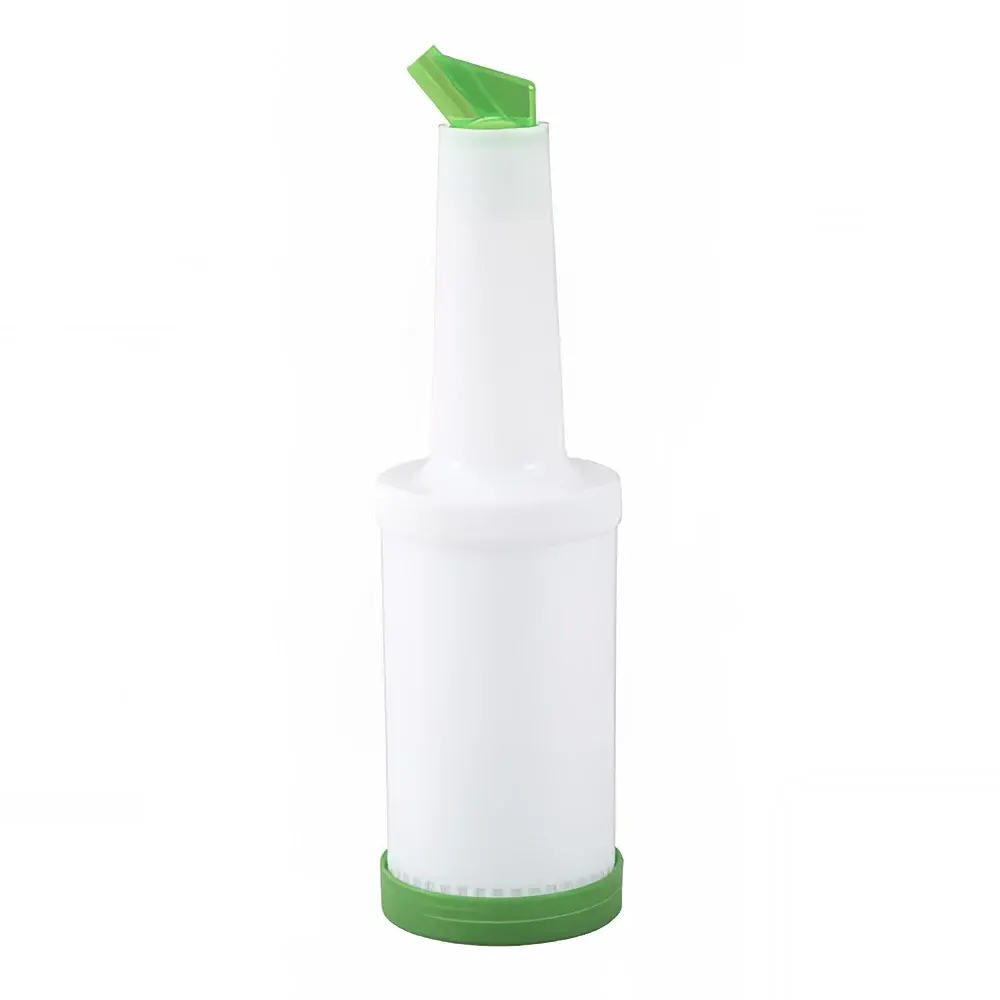 Winco PPB-2G 2 qt Liquor & Juice Multi Pour w/ Green Spout & Lid
