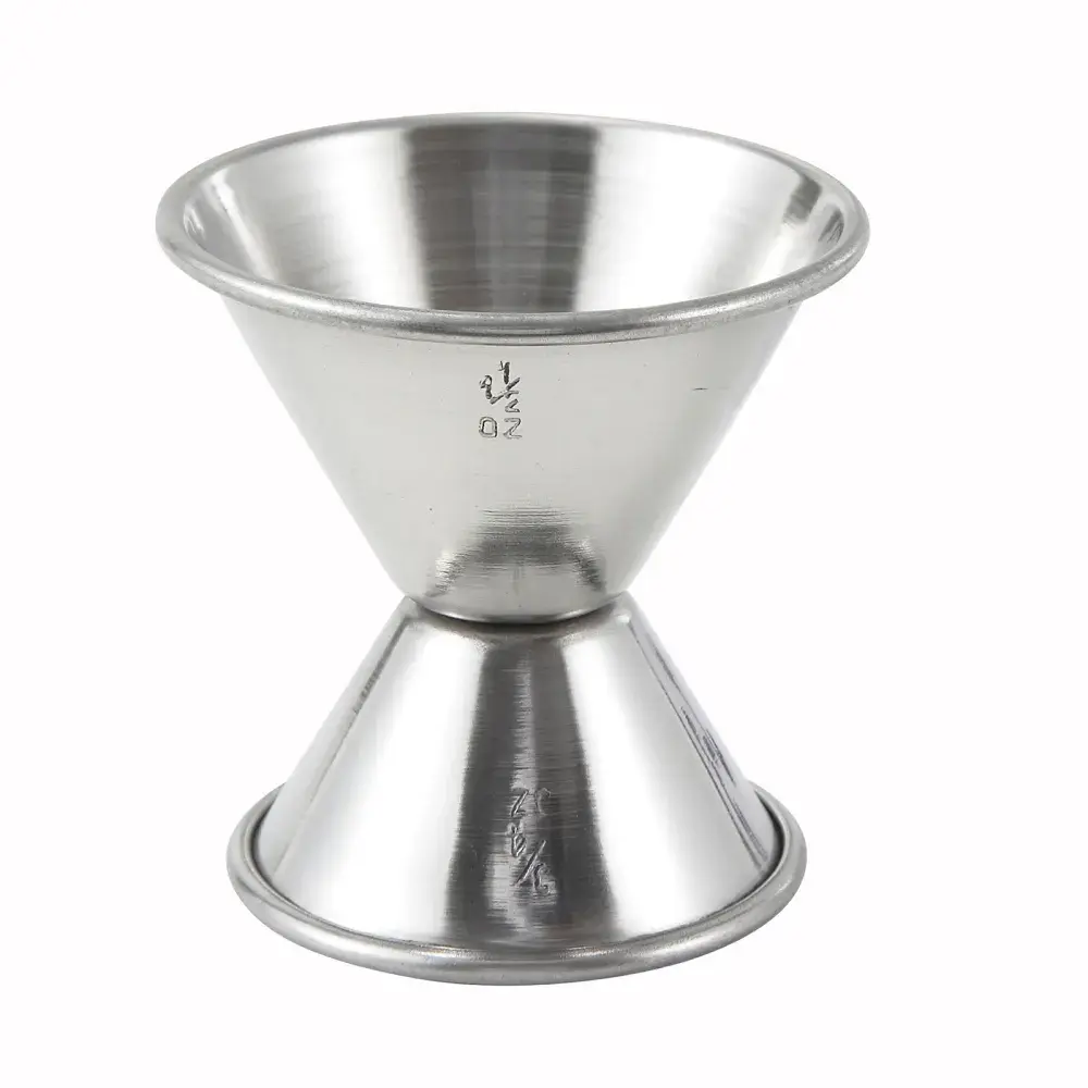 Winco J-3 Double Jigger - 3/4 oz & 1 1/2 oz, Stainless