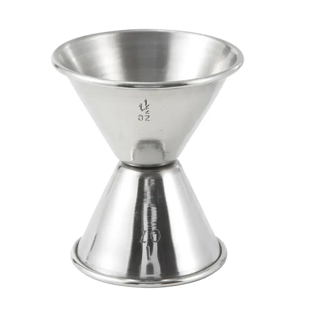 Winco J-4 Double Jigger - 1 oz & 1 1/2 oz, Stainless