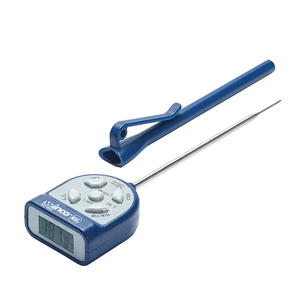 Winco TMT-WD3 Waterproof Digital Pocket Thermometer w/ LCD Display, -4 to 500 Degrees F