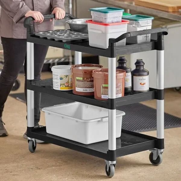 Choice Utility / Bussing Cart with Three Shelves - 42" x 20"