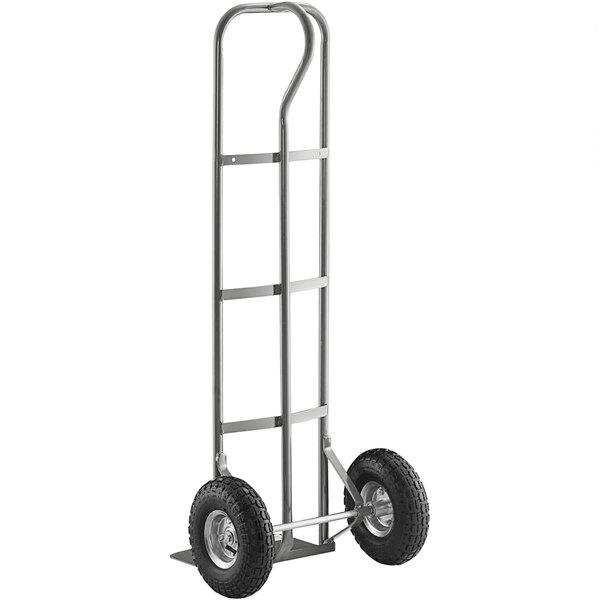 Lavex 600 lb. Gray Hand Truck With 10" Pneumatic Wheels