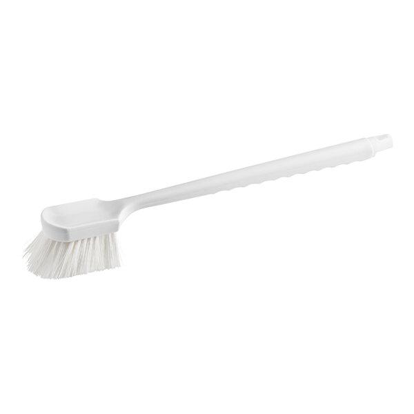 Lavex 20" White Polyester Floating Utility / Pot Scrub Brush
