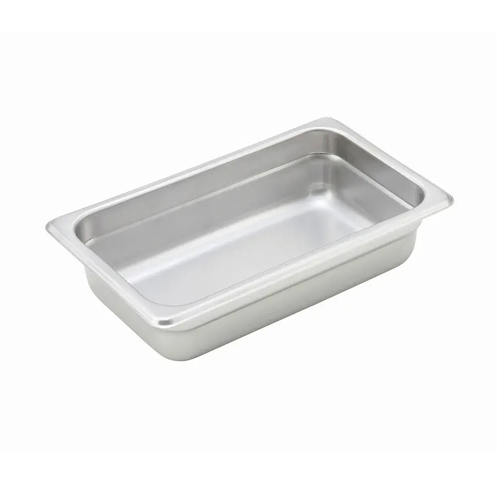 Winco SPJH-402 Quarter Size Steam Pan, Stainless