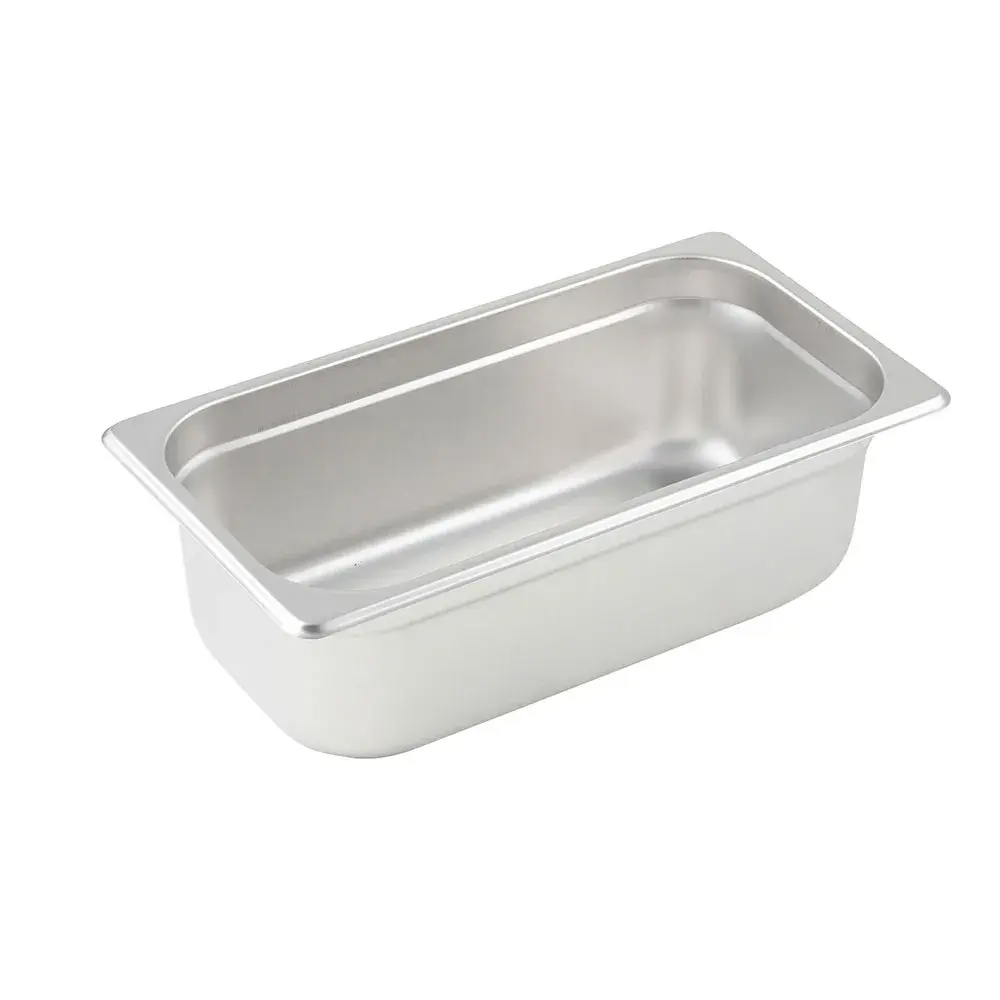 Winco SPJM-304 Third Size Steam Pan, Stainless