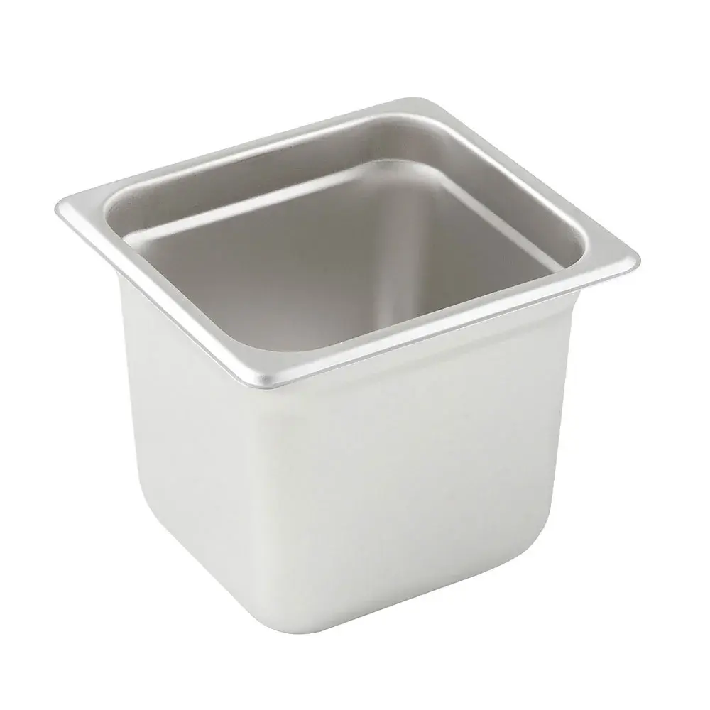 Winco SPJM-606 Sixth Size Steam Pan, Stainless