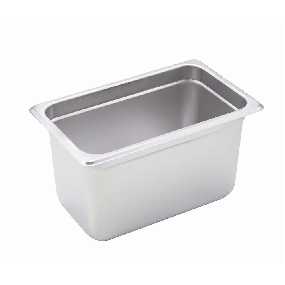 Winco SPJH-406 Quarter Size Steam Pan, Stainless