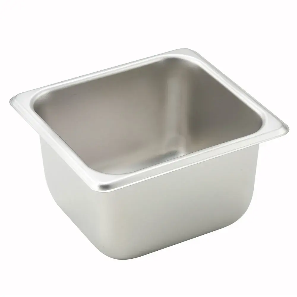 Winco SPS6 Sixth Size Steam Pan, Stainless
