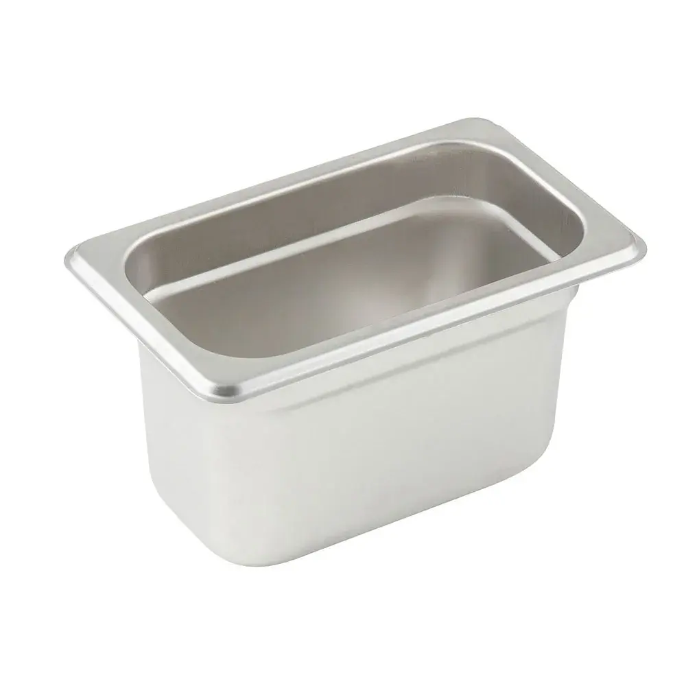 Winco SPJM-904 Ninth Size Steam Pan, Stainless