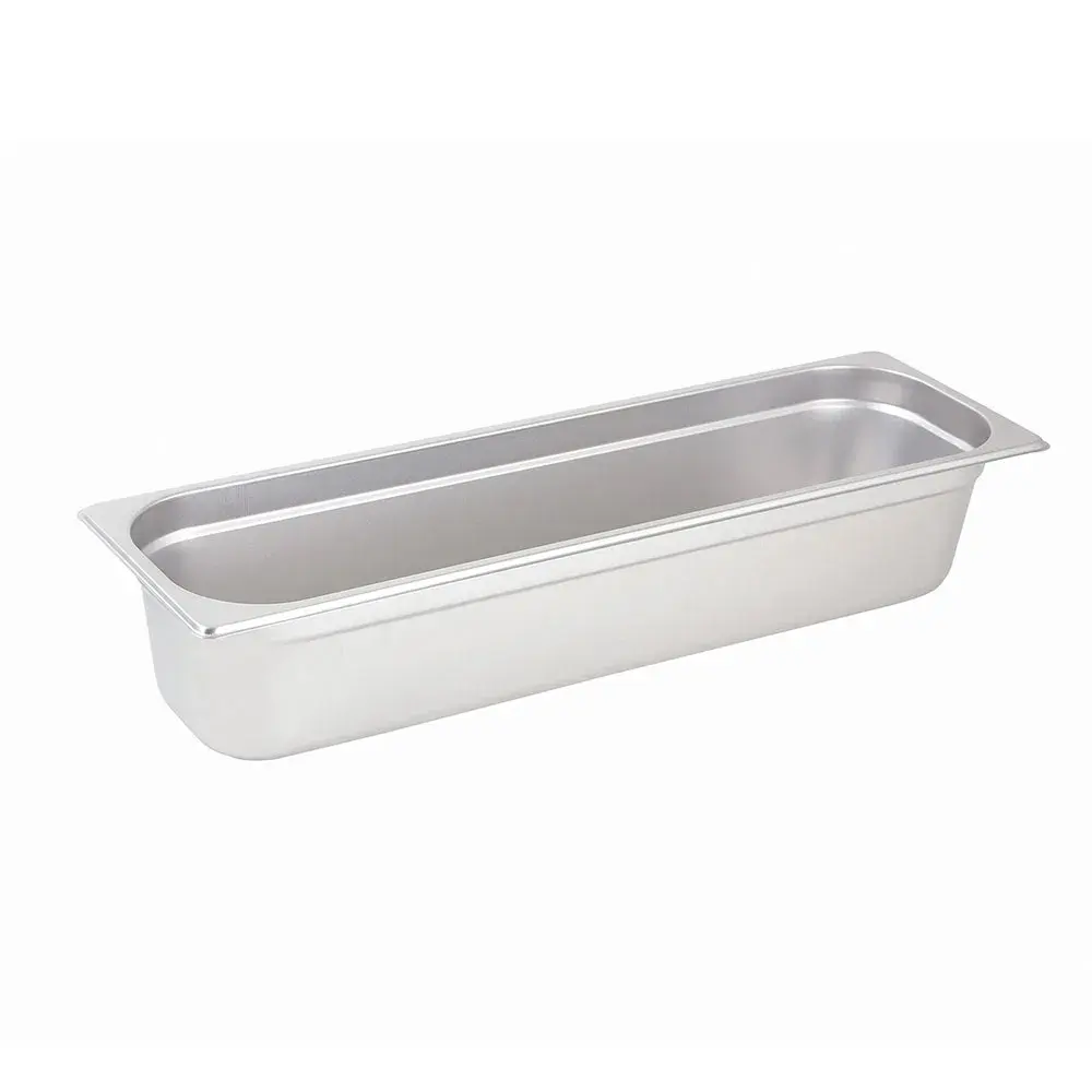 Winco SPJL-4HL Half Size Long Steam Pan, Stainless