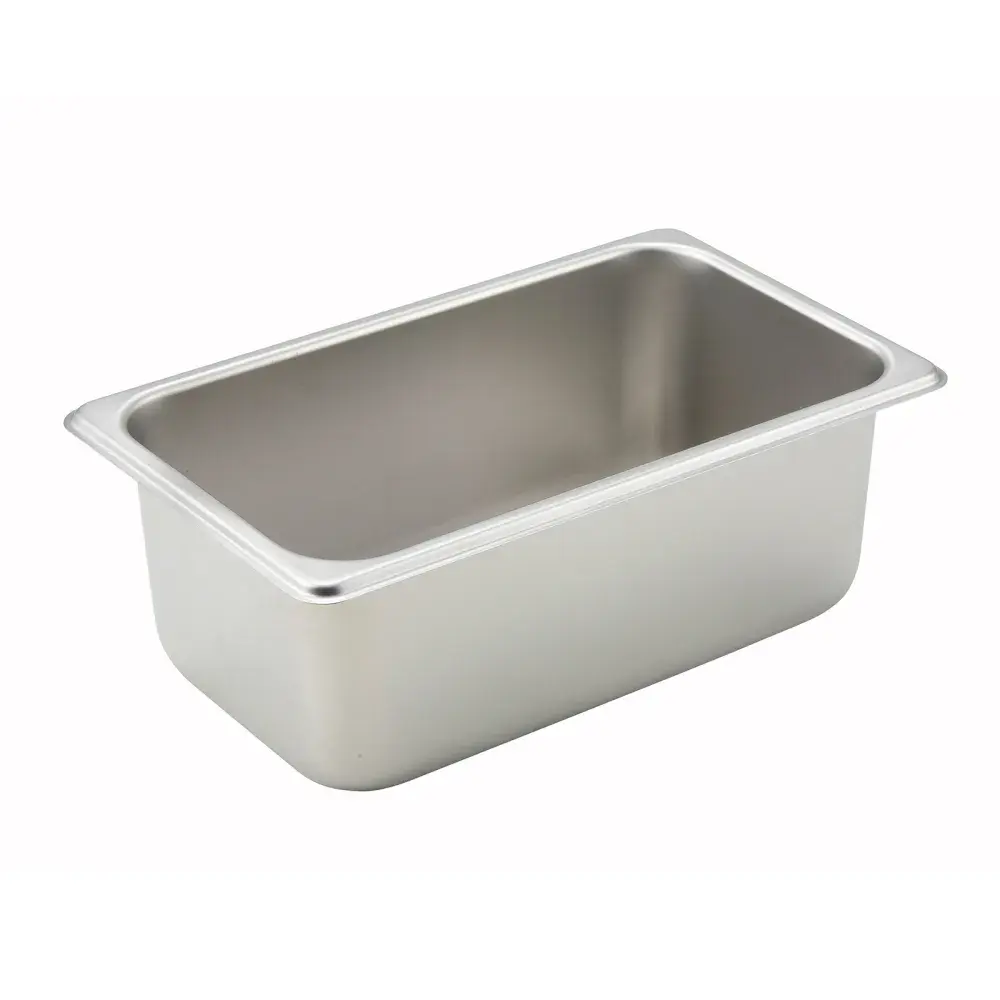 Winco SPQ4 Quarter Size Steam Pan, Stainless