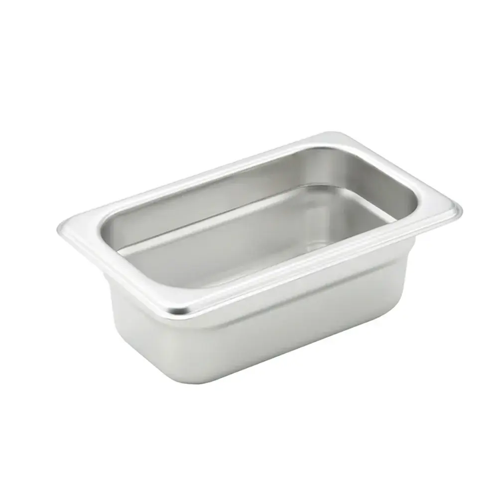 Winco SPJM-902 Ninth Size Steam Pan, Stainless