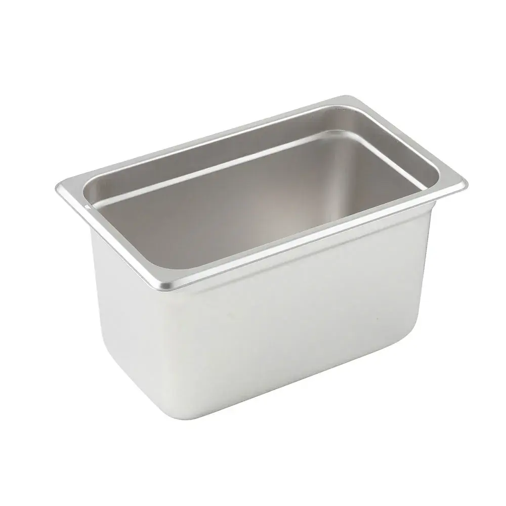Winco SPJM-406 Quarter Size Steam Pan, Stainless