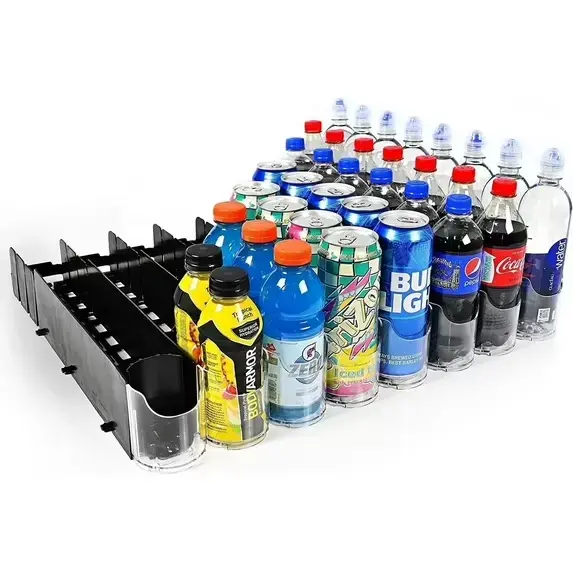 Display Technologies Visi-Fast Pusher Glide 20 oz Beverage Dispenser, 6 pack
