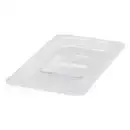 Winco SP7400S Poly-Ware Food Pan Cover, 1/4 Size, Solid, Polycarbonate