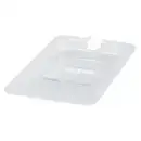 Winco SP7400C 1/4 Size Food Pan Cover w/ Handle, Polycarbonate, Clear