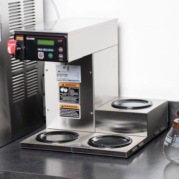 Bunn 38700.0002 Axiom 15-3 Automatic Coffee Brewer with 3 Lower Warmers - 120V
