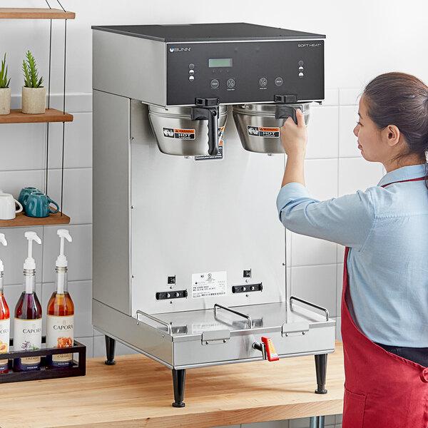 Bunn 33500.0042 BrewWISE Dual Soft Heat DBC Brewer with Lower Faucet - 120/240V, 6800W