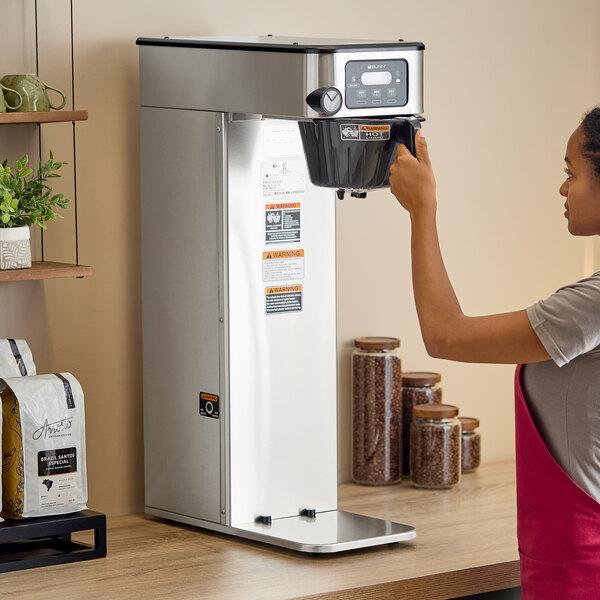 Bunn 53100.0101 BrewWISE ICB-DV Tall Infusion Series Stainless Steel Automatic Coffee Brewer - Dual Voltage