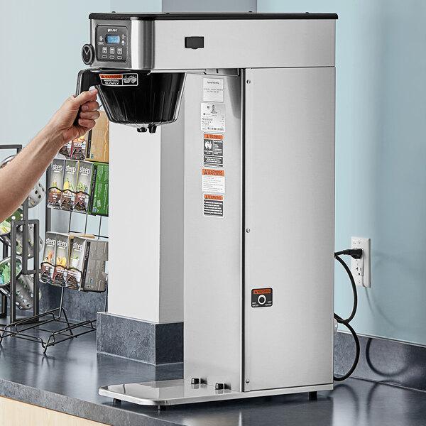 Bunn 53100.0001 BrewWISE ICB-DV Infusion Stainless Steel Dual Voltage Tall Coffee Brewer - 120V or 120/208V-240V, 4050W