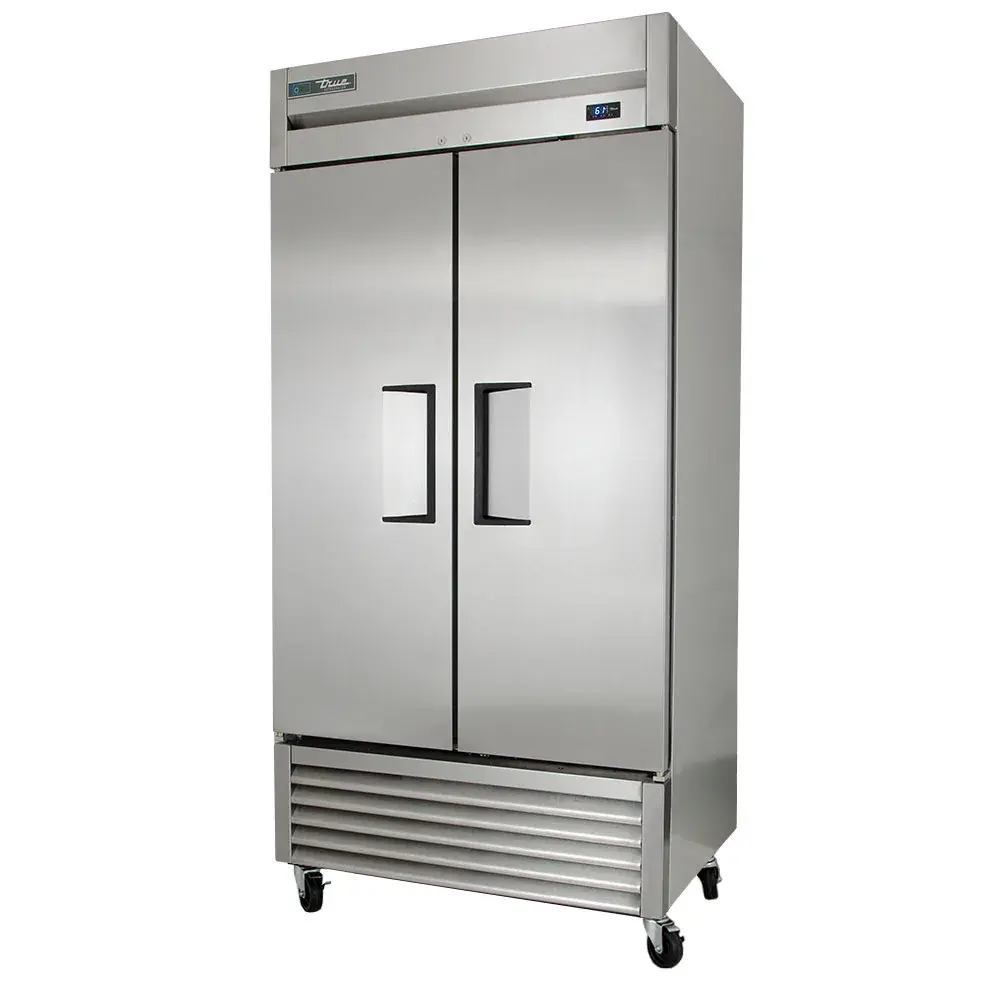 True T-35-HC 39 1/2" Two Section Reach In Refrigerator, (2) Left/Right Hinge Solid Doors, 115v