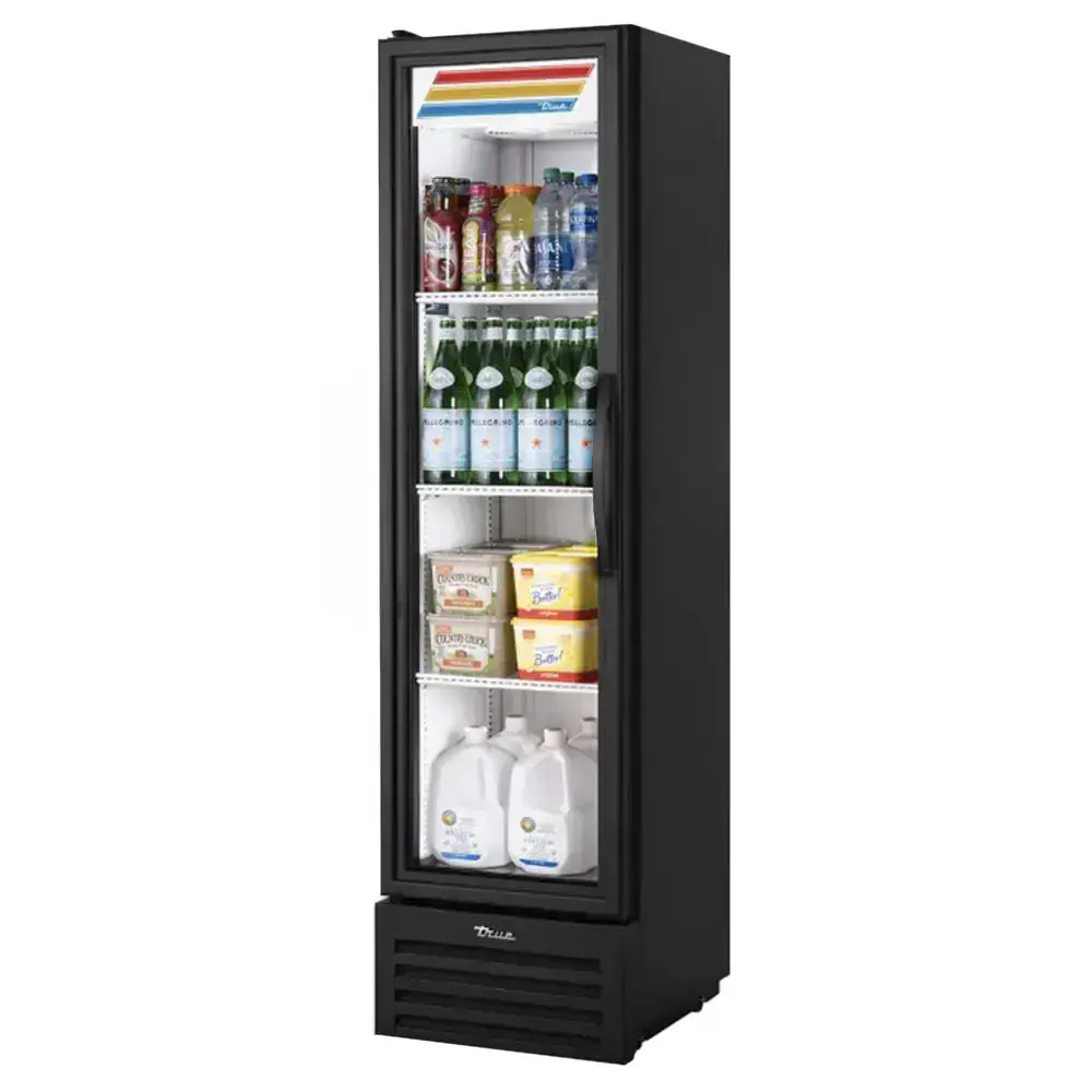 True T-11G-HC~TSL01 19 1/4" One Section Reach In Refrigerator, (1) Left Hinge Glass Door, 115v