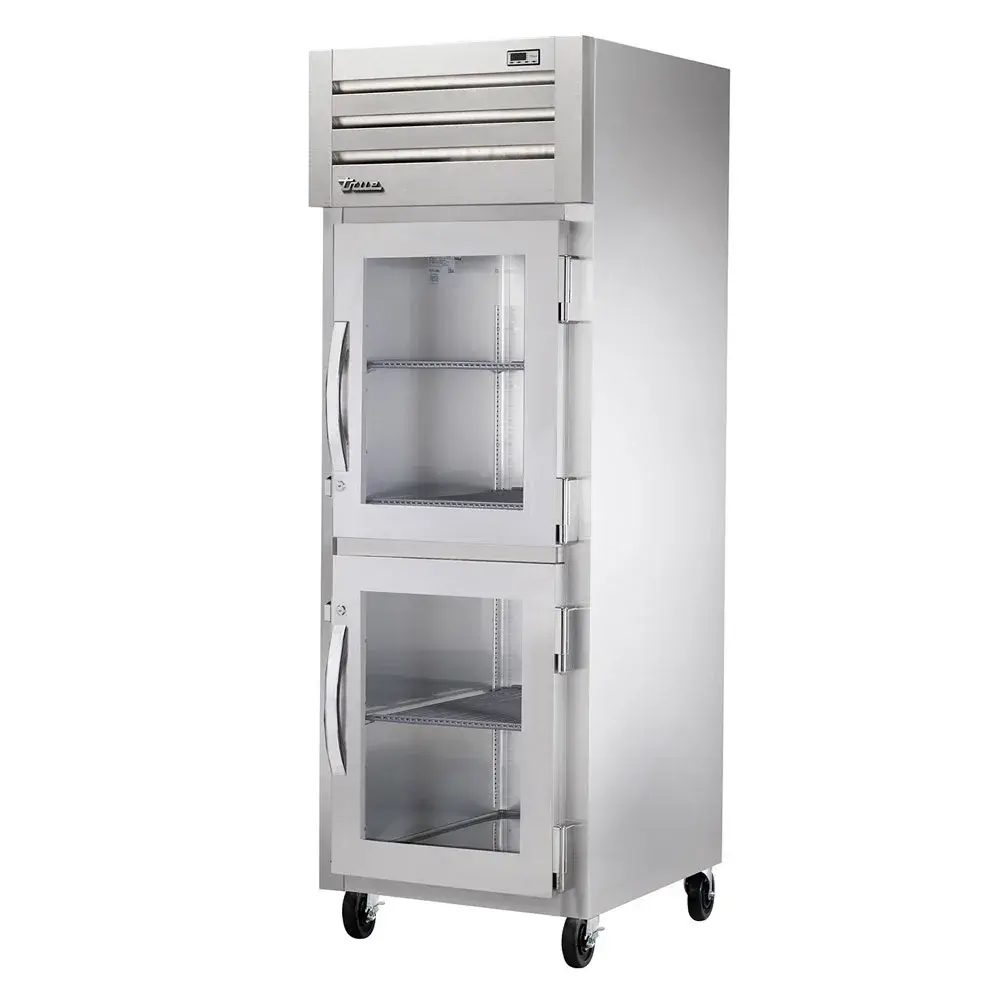 True STG1R-2HG-HC 27 1/2" One Section Reach In Refrigerator, (2) Right Hinge Glass Doors, 115v