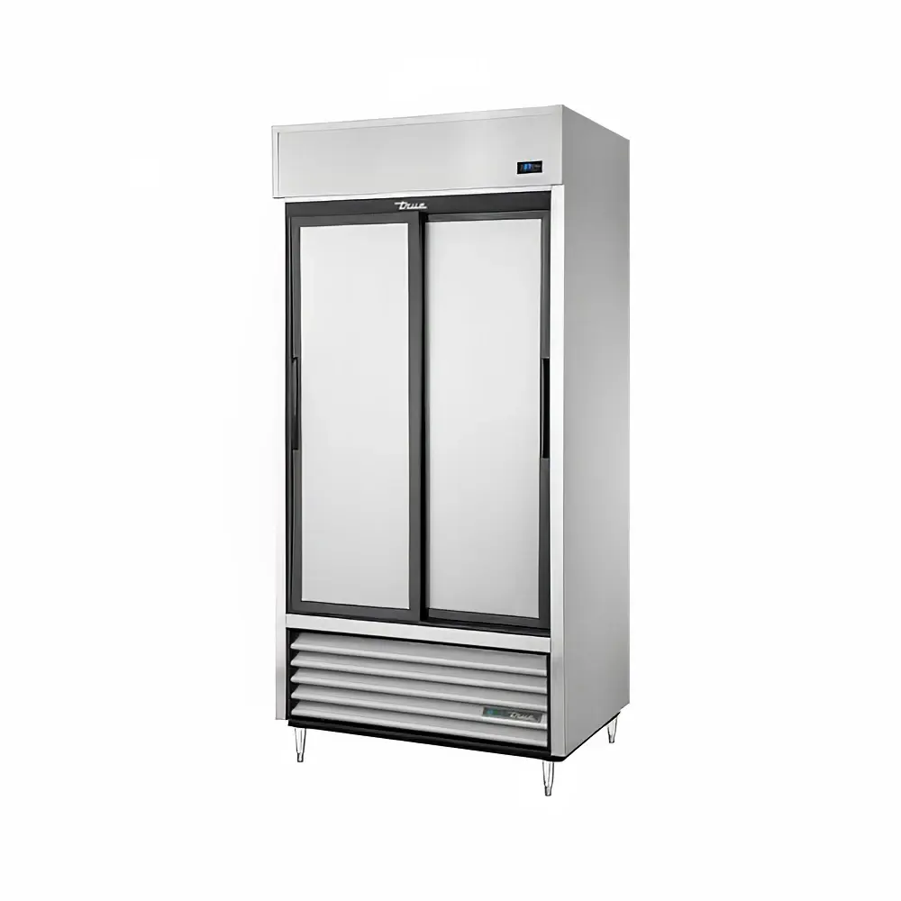 True TSD-33-HC 39 1/2" Two Section Reach In Refrigerator, (2) Sliding Solid Doors, 115v