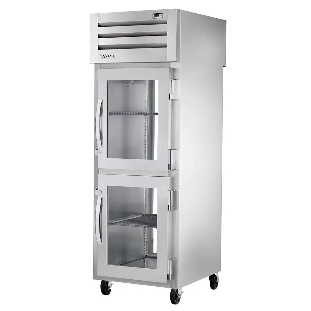 True STR1R-2HG-HC 27 1/2" One Section Reach In Refrigerator, (2) Right Hinge Glass Door, 115v