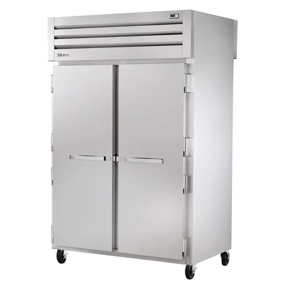 True STA2RPT-2S-2G-HC 52 3/5" Two Section Pass Thru Refrigerator, (2) Glass Doors, (2) Solid Doors, Left/Right,115v