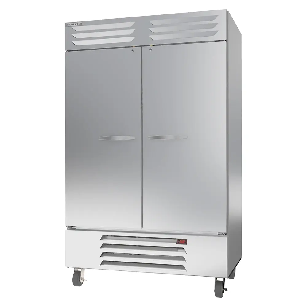 Beverage-Air RB49HC-1S 52" Two Section Reach In Refrigerator, (2) Left/Right Hinge Solid Doors, 115v