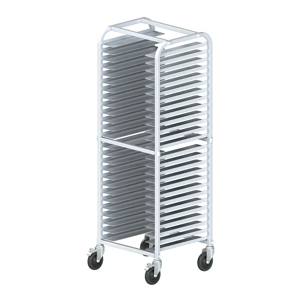 Winco AWPR-26BK 23"W 26 Pizza Pan Rack w/ 2" Bottom Load Slides