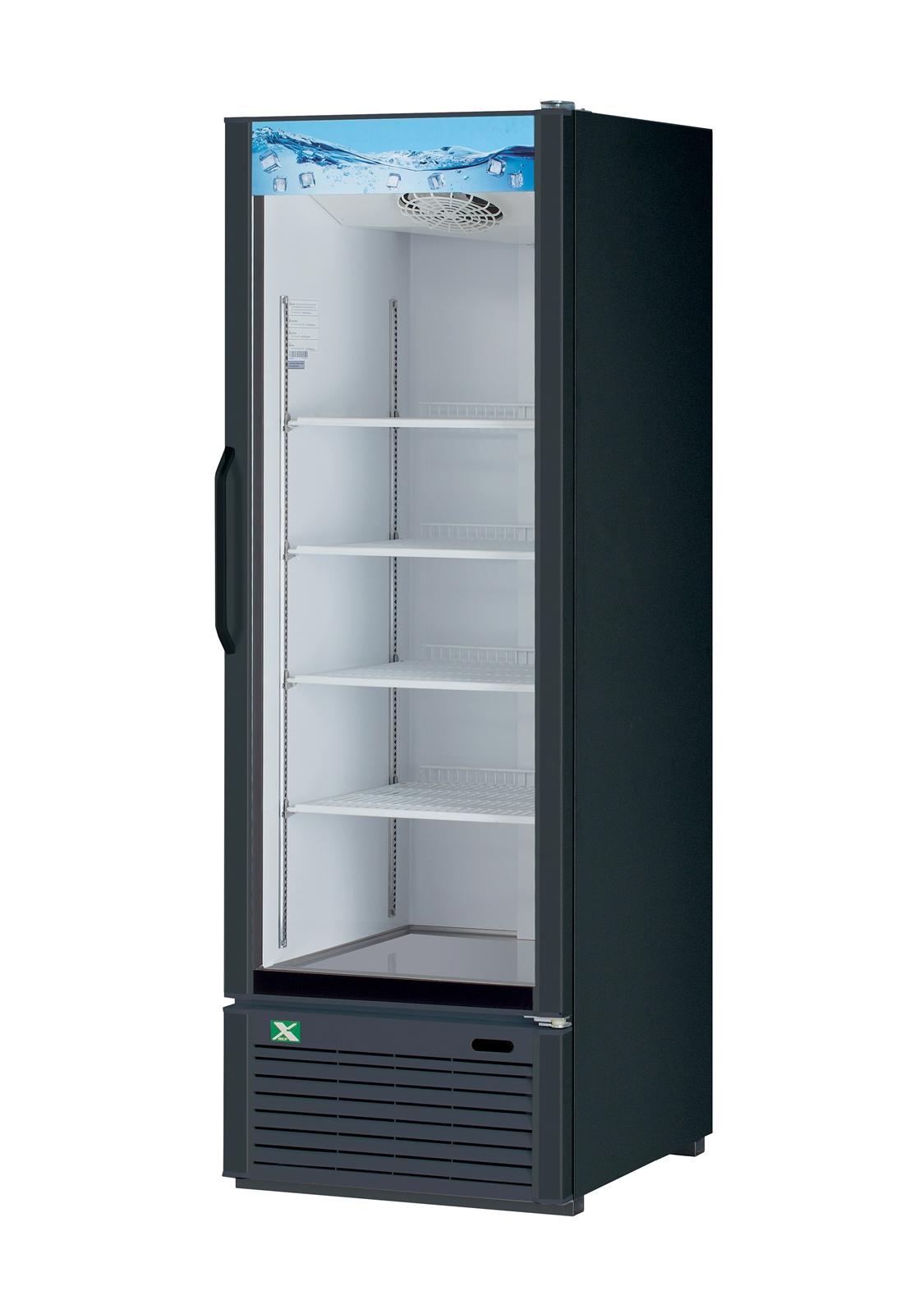 XGM-23B-N6 1 Door Glass Door Merchandiser- Black