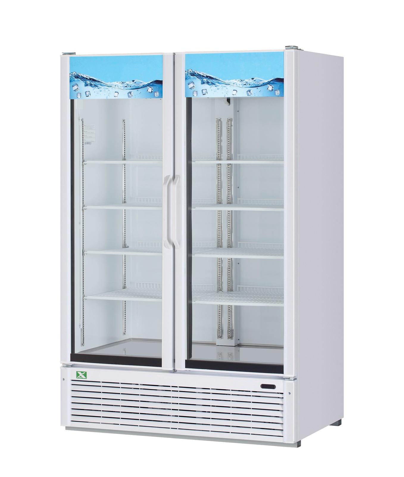 XGM-47W-N 2 Door Glass Door Merchandiser- White