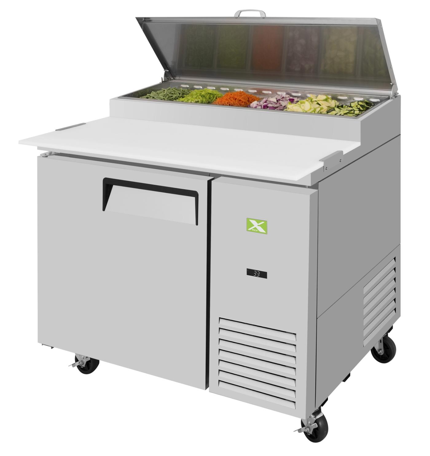 XPR-44-N 1 Door Pizza Prep Table Refrigerator