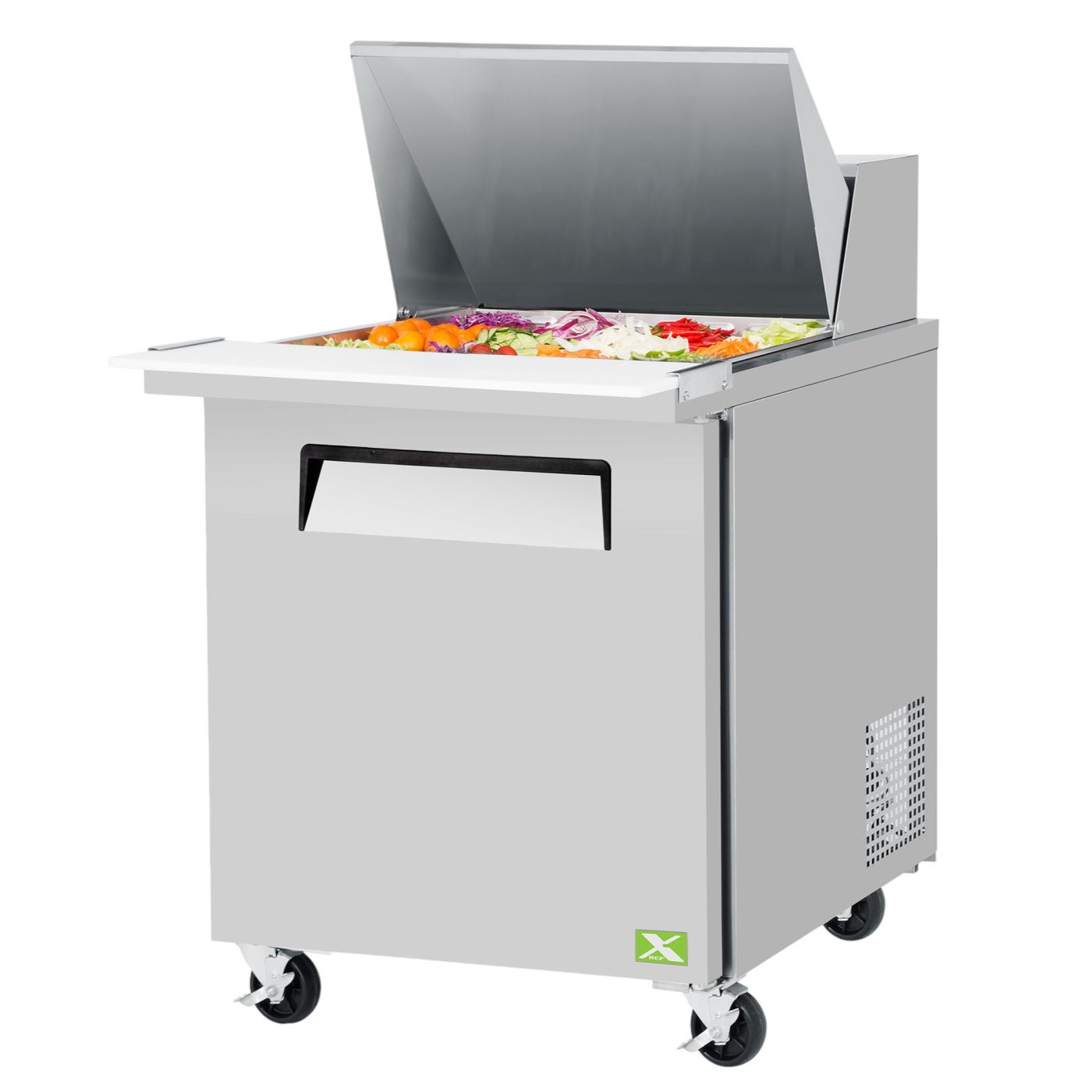 XST-28-12-N6 1 Door Food Prep Table - Mega Top